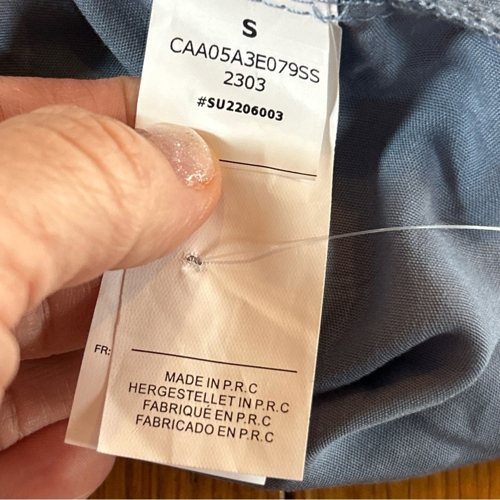 NWT Cupshe Blue Strapless Maxi Dress- size small - Picture 8 of 8